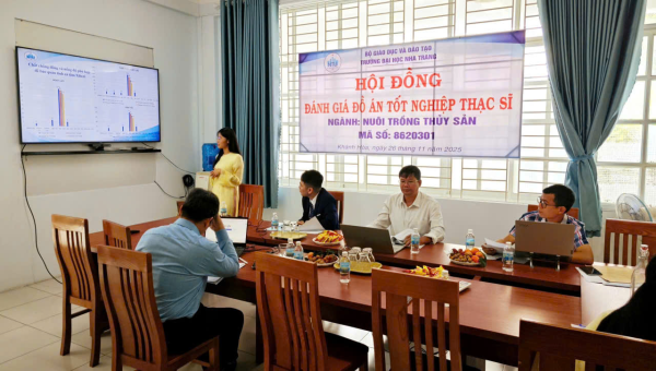 5 học viên bảo vệ thành công đồ án tốt nghiệp cao học ngành Nuôi trồng thủy sản