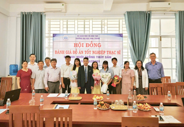 5 học viên bảo vệ thành công đồ án tốt nghiệp cao học ngành Nuôi trồng thủy sản