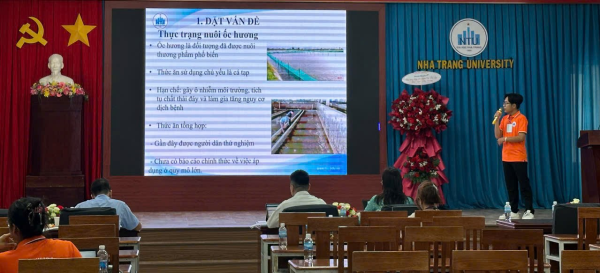Sinh viên Khoa Nuôi trồng Thủy sản đạt thành tích ấn tượng tại Hội nghị Sinh viên Nghiên cứu khoa học cấp Trường năm học 2025–2026