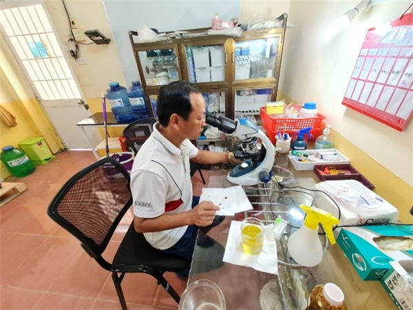 Tăng cường công tác phục vụ cộng đồng, hỗ trợ doanh nghiệp nuôi tôm trong quản lý chất lượng môi trường nước ao nuôi thủy sản