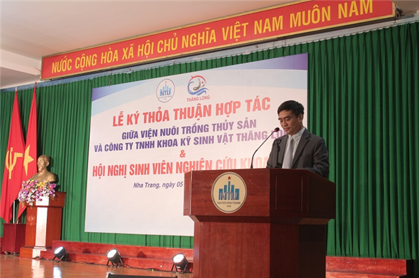 Viện Nuôi trồng Thủy sản ký kết thỏa thuận hợp tác với Công ty TNHH Khoa Kỹ Sinh Vật Thăng Long