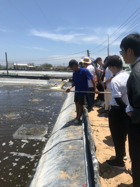 Viện Nuôi trồng Thủy sản tổ chức đưa sinh viên đi tham quan thực tế tại các doanh nghiệp