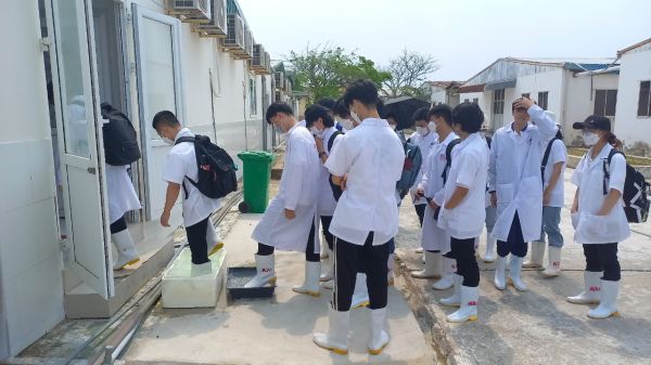 Viện Nuôi trồng Thủy sản tổ chức đưa sinh viên đi tham quan thực tế tại các doanh nghiệp