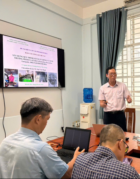 Nghiệm thu cấp cơ sở đề tài KH&CN cấp tỉnh Khánh Hòa