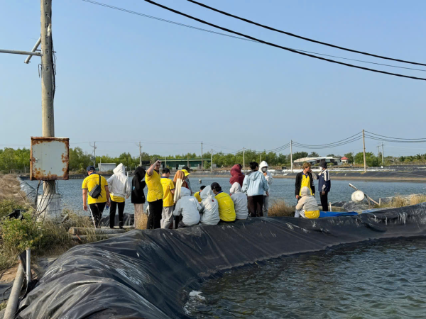 Tham quan Farm Nuôi tôm của Công Ty TNHH Nuôi trồng Thủy sản Minh Phú - Lộc An: Trải nghiệm thực tế hữu ích cho sinh viên lớp 65.NTTS-MP