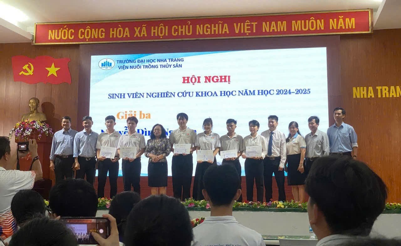 Viện Nuôi trồng Thủy sản tổ chức thành công Hội nghị Sinh viên Nghiên cứu khoa học năm học 2024 -2025