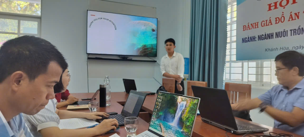 Viện Nuôi trồng Thủy sản tổ chức nghiệm thu 04 đề tài Nghiên cứu Khoa học của sinh viên trong tháng 4/2025