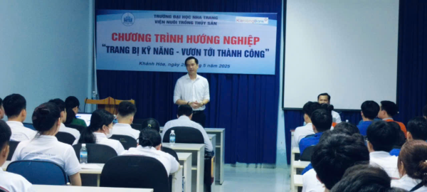 “Trang bị kỹ năng – Vươn tới thành công”: Hành trình hướng nghiệp dành cho sinh viên Viện Nuôi trồng Thủy sản