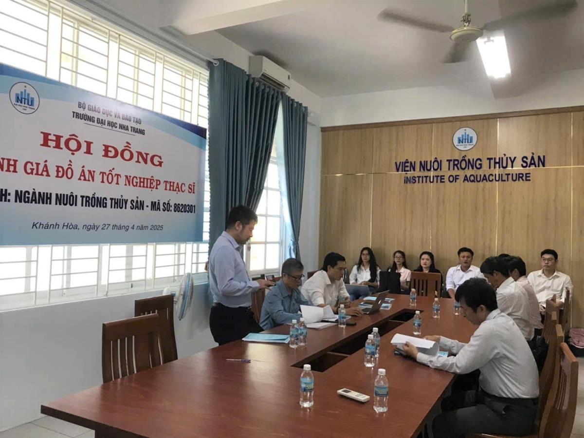 Khai mạc Hội đồng Bảo vệ Đồ &aacute;n Tốt nghiệp Thạc sĩ (lớp Cao học NTTS 2023)